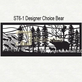 Railing Panel in Laser Cut Nature Designs for Deck or Balcony